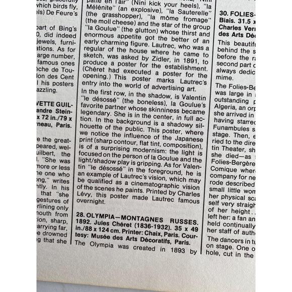 Moulin Rouge, La Goulue, Olympia, Montagnes Russes, Music Hall Posters, - Picture 4 of 5